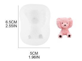 Molde silicona osito orejas tapadas